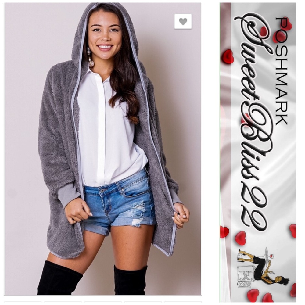 💄Grey Fleece Jacket💄